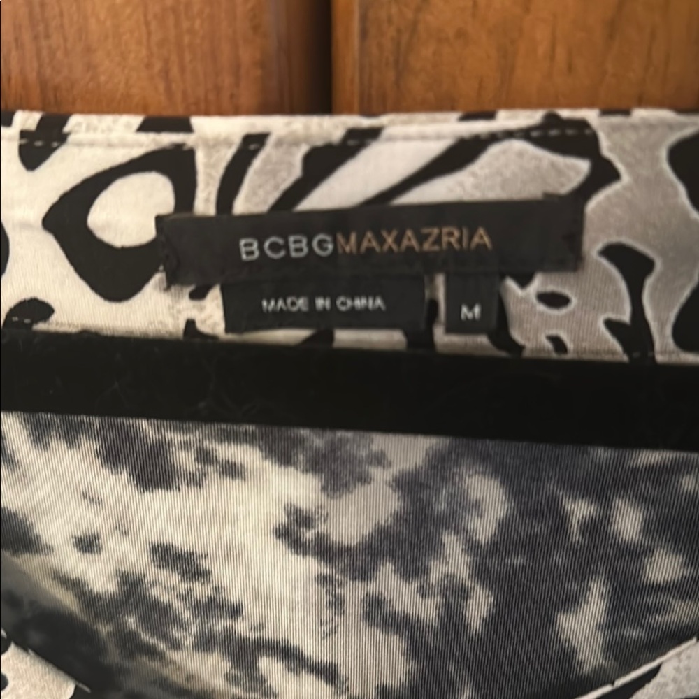 Black and White Animal Print Dress - Picture 2 of 4